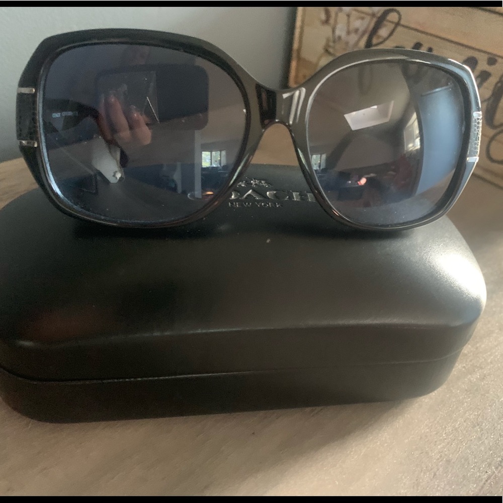 Authentic black COACH sunglasses